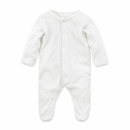 Nutmeg Boys White  Jersey Babygrow One-Piece Size 0-3 Months