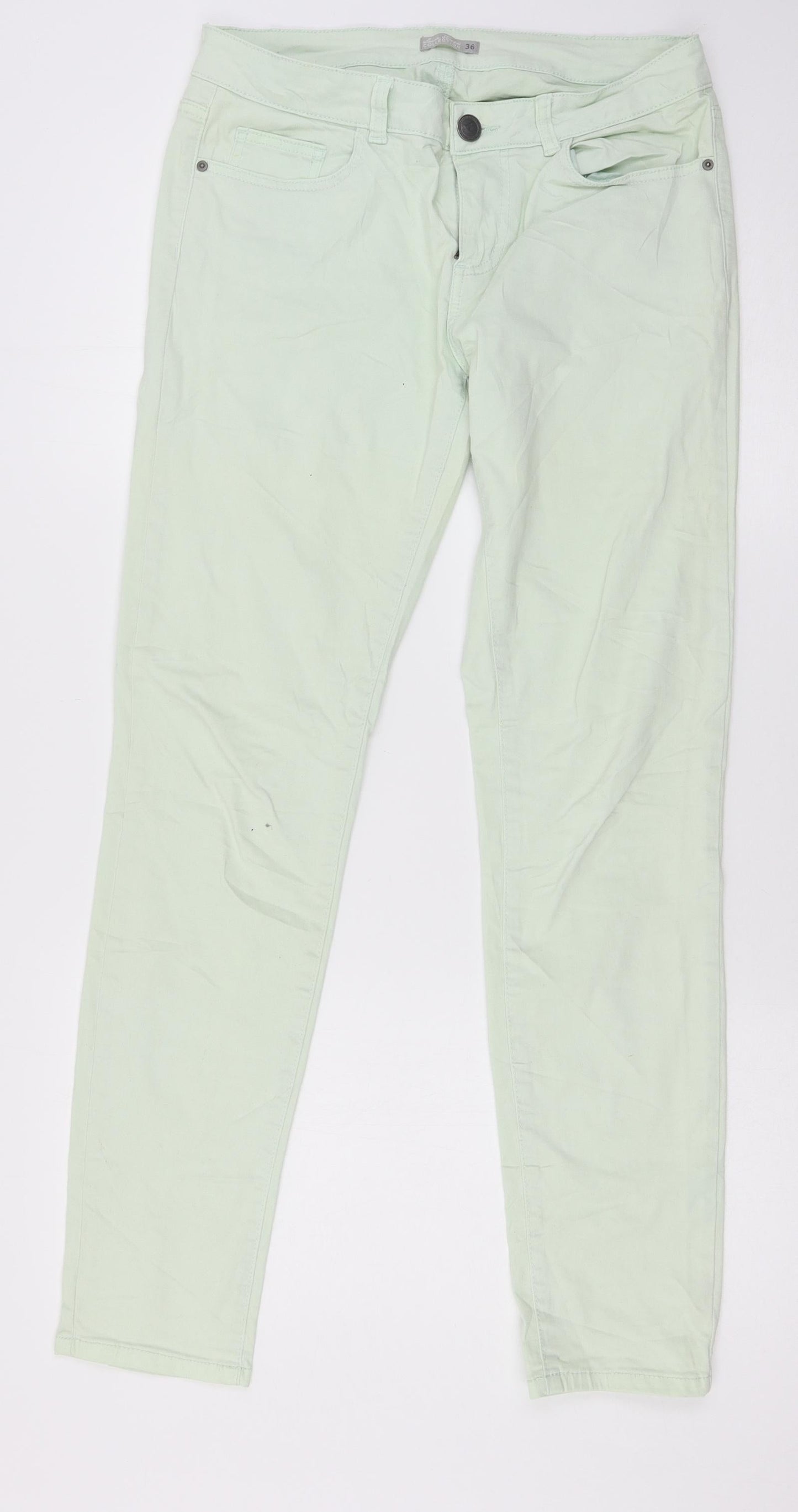 Laura Torelli collection Womens Green  Denim Skinny Jeans Size 8 L30 in