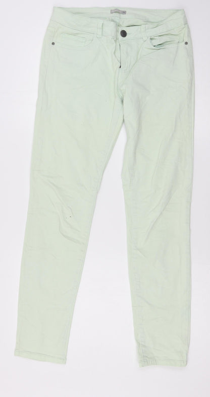 Laura Torelli collection Womens Green  Denim Skinny Jeans Size 8 L30 in