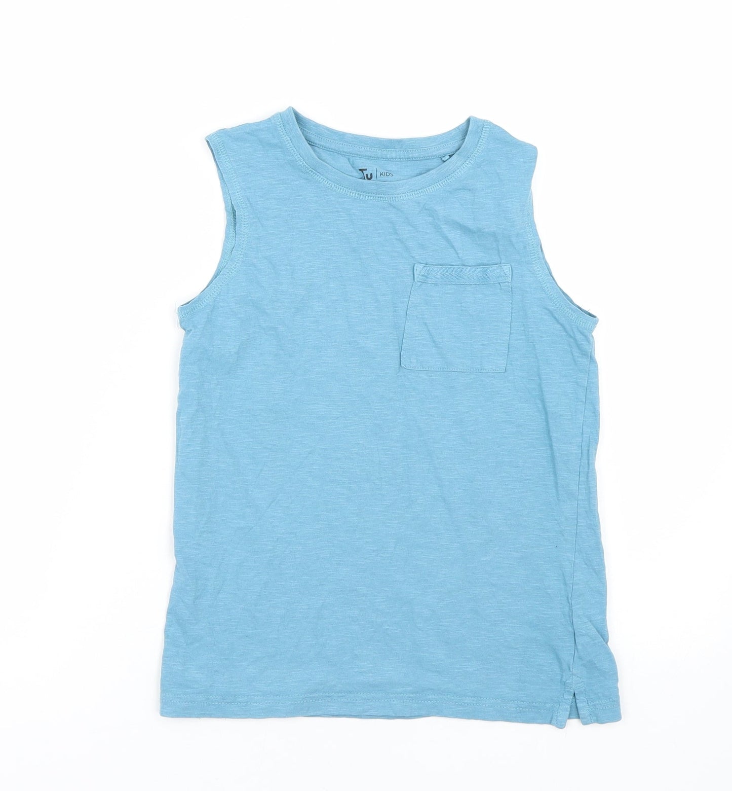 TU Boys Blue   Basic Tank Size 9 Years