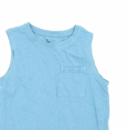 TU Boys Blue   Basic Tank Size 9 Years