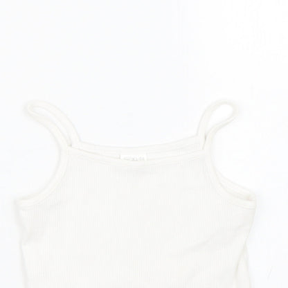 F&F Girls White   Basic Tank Size 6-7 Years
