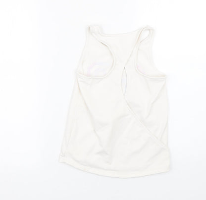 F&F Girls White   Basic Tank Size 8-9 Years