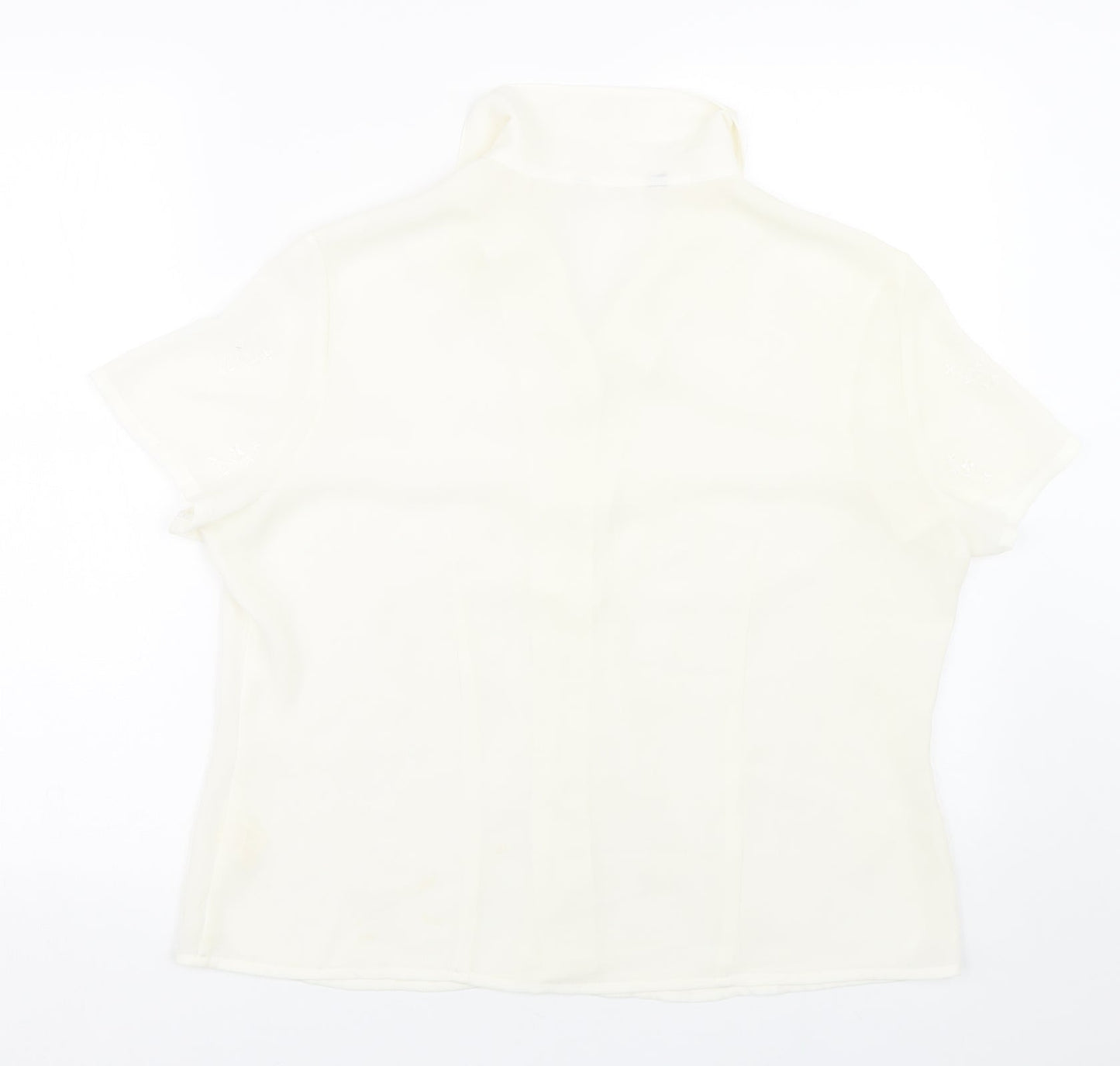 Womens UK Size 16 Atmosphere Beige Basic Button-Up