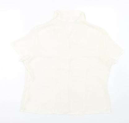 Womens UK Size 16 Atmosphere Beige Basic Button-Up