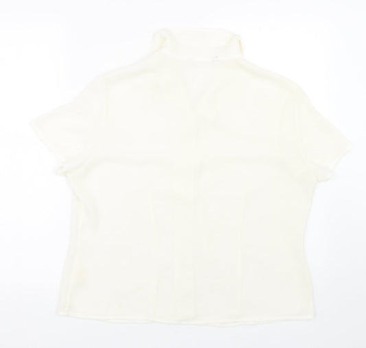 Womens UK Size 16 Atmosphere Beige Basic Button-Up