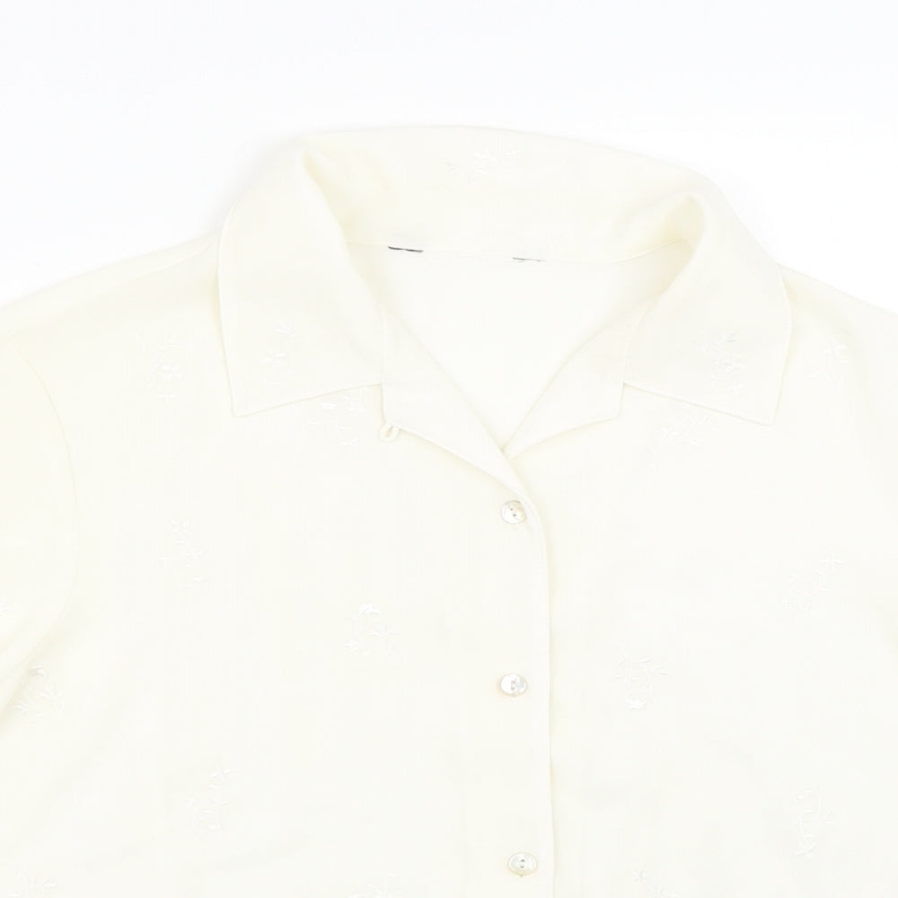 Womens UK Size 16 Atmosphere Beige Basic Button-Up