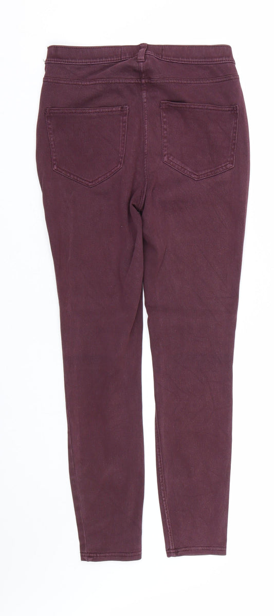 NEXT Womens Red  Denim Jegging Jeans Size 8 L25 in