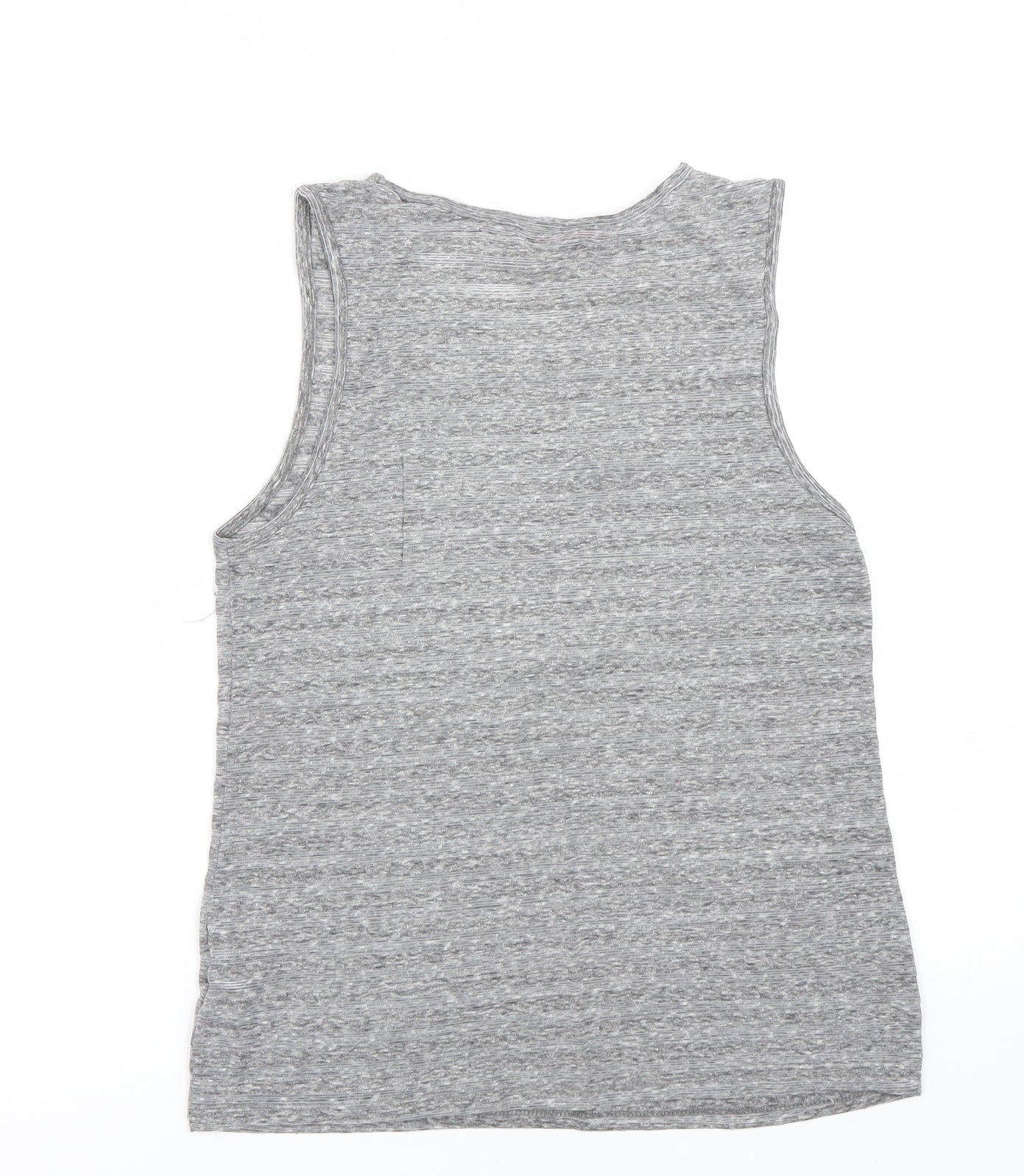 Womens UK Size 10 New Look Grey Basic Tank
