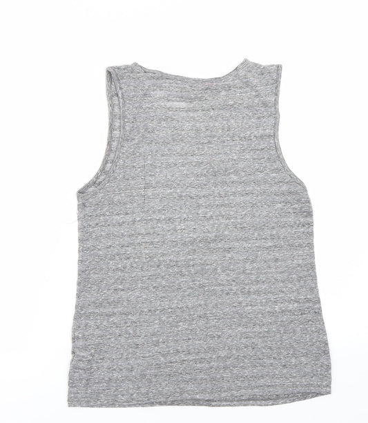 Womens UK Size 10 New Look Grey Basic Tank