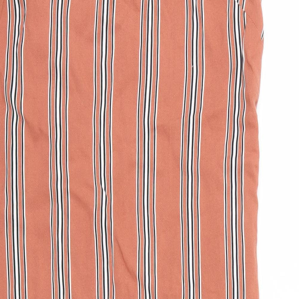 Primark Womens Orange Striped  Tank Dress  Size 8