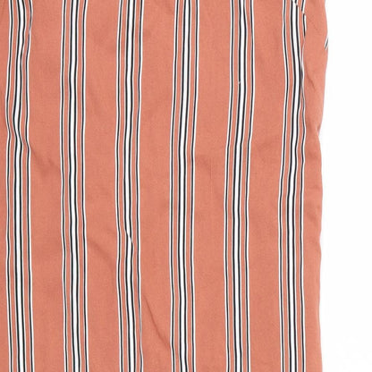 Primark Womens Orange Striped  Tank Dress  Size 8
