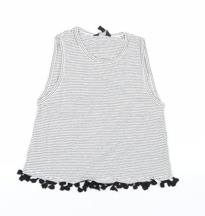 Womens UK Size 6 New Look White Basic Tank