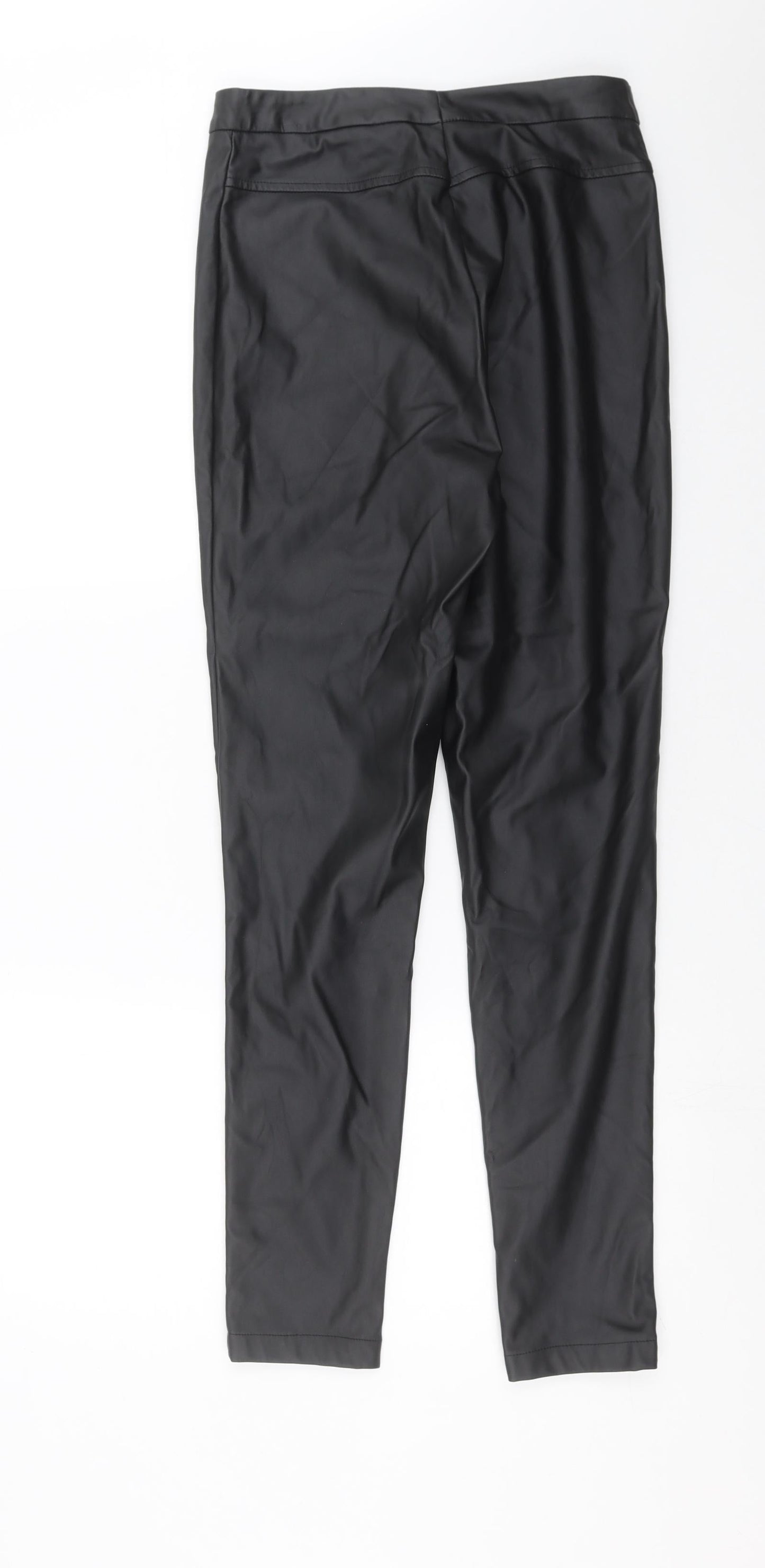 Womens UK Size 10 Missguided Regular Fit  Black Trousers