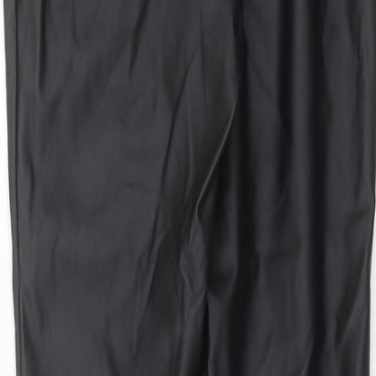Womens UK Size 10 Missguided Regular Fit  Black Trousers