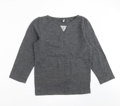 Evidence Womens Grey  Knit Pullover Jumper Size XL  - sequins