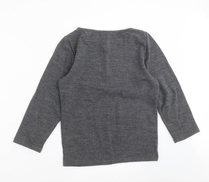 Evidence Womens Grey  Knit Pullover Jumper Size XL  - sequins