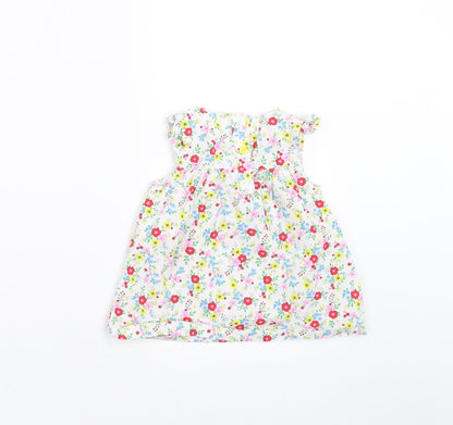 TU Girls Multicoloured Floral  Basic Blouse Size 6-9 Months