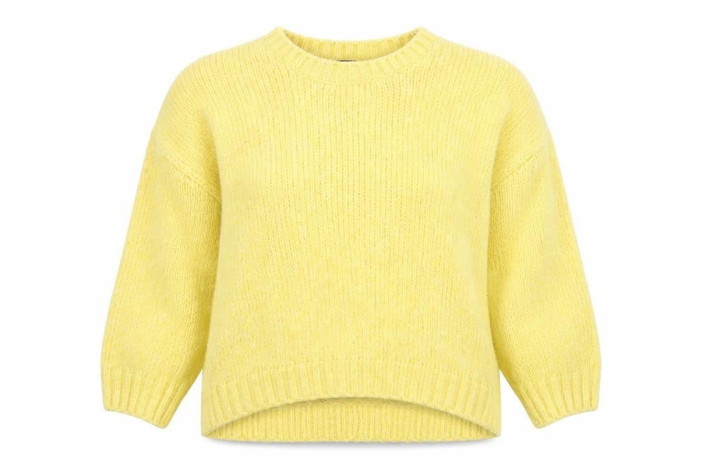 Womens UK Size L New Look Yellow Pullover Jumper