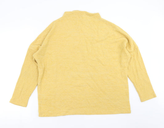 Womens UK Size L H&M Yellow Pullover Jumper