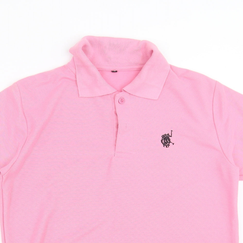 Preworn Mens Pink    Polo Size S