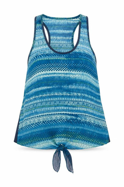 Ardene Womens Blue Geometric  Basic Blouse Size S