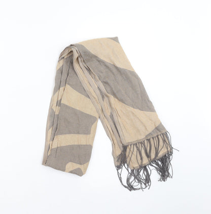 Preworn Womens Beige Geometric   Shawl/Wrap