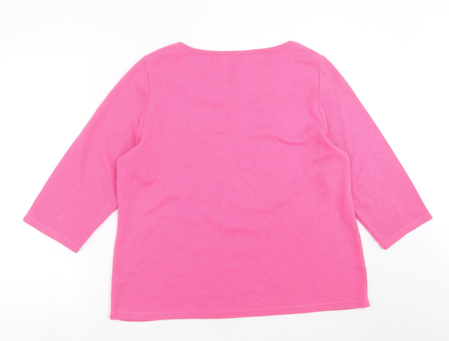 Womens UK Size 18 Love Leisure Pink Pullover Jumper