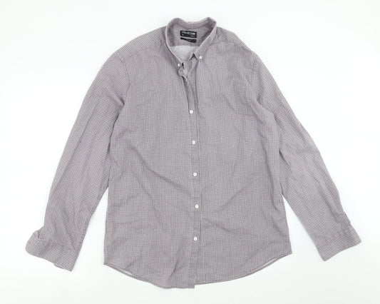 Mens UK Collar Size 16 Debenhams Smart Purple  Dress Shirt