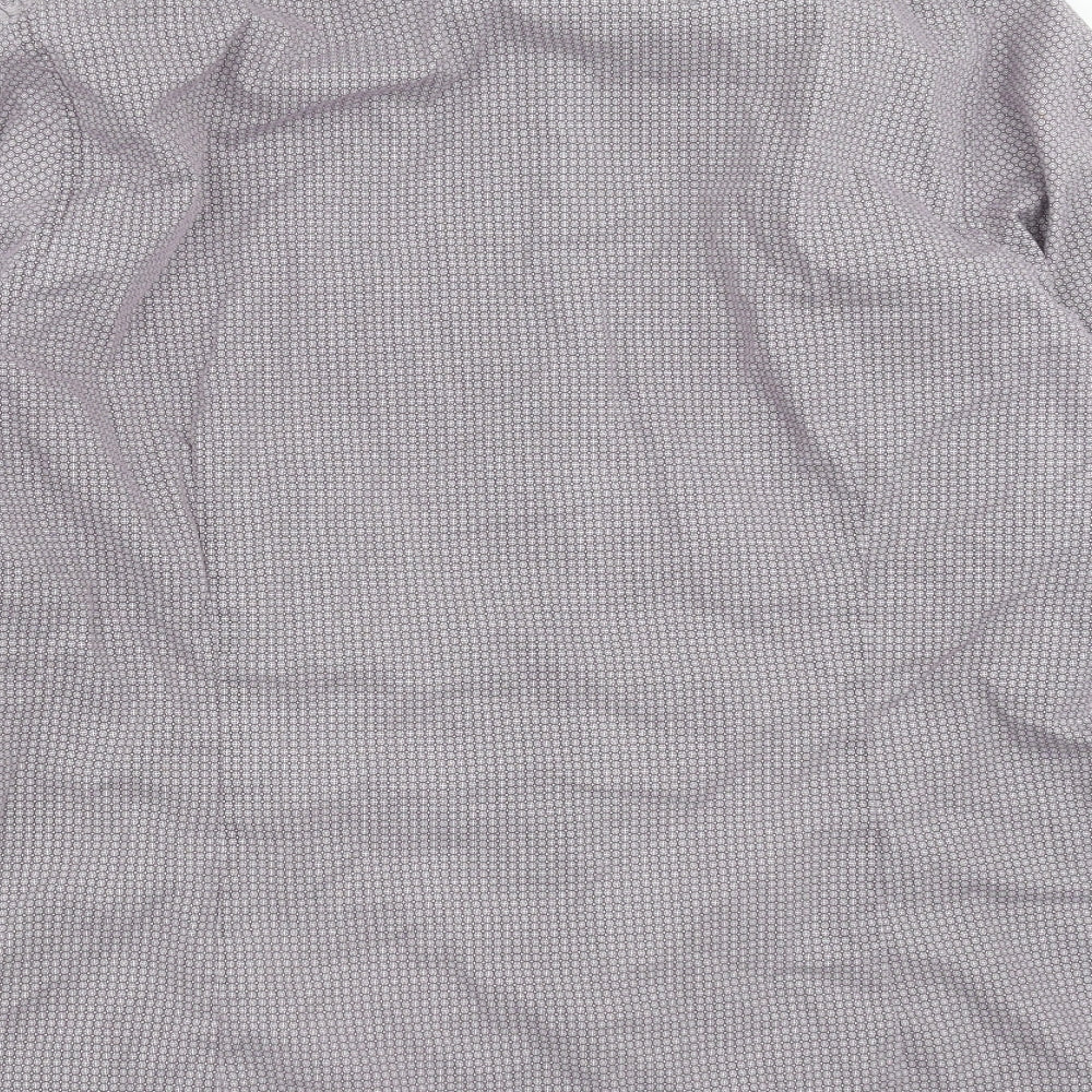 Mens UK Collar Size 16 Debenhams Smart Purple  Dress Shirt
