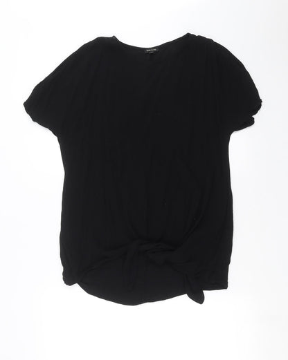 Womens UK Size 6 River Island Black Basic Blouse