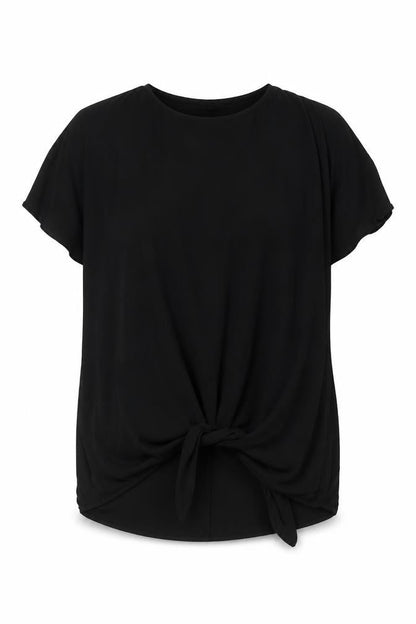 Womens UK Size 6 River Island Black Basic Blouse