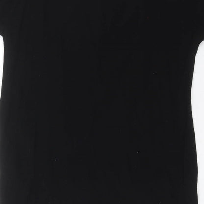 Womens UK Size 6 River Island Black Basic Blouse