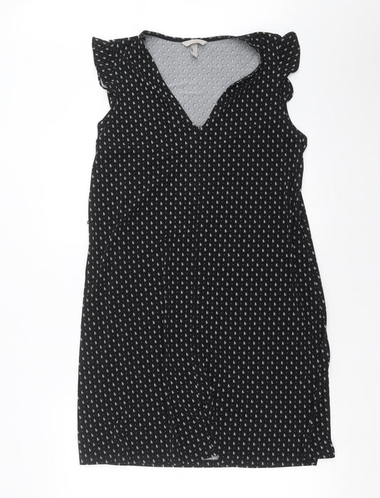 H&M Womens Black Geometric  Shift  Size M