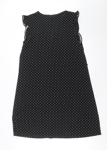 H&M Womens Black Geometric  Shift  Size M