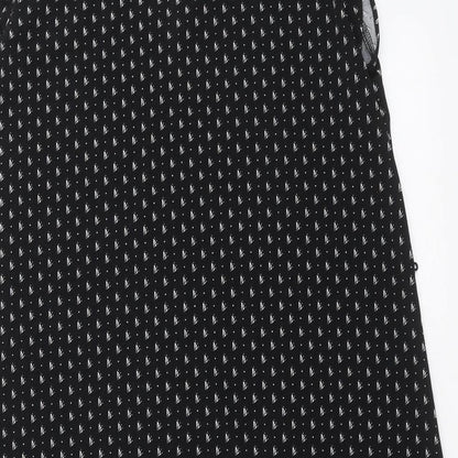 H&M Womens Black Geometric  Shift  Size M