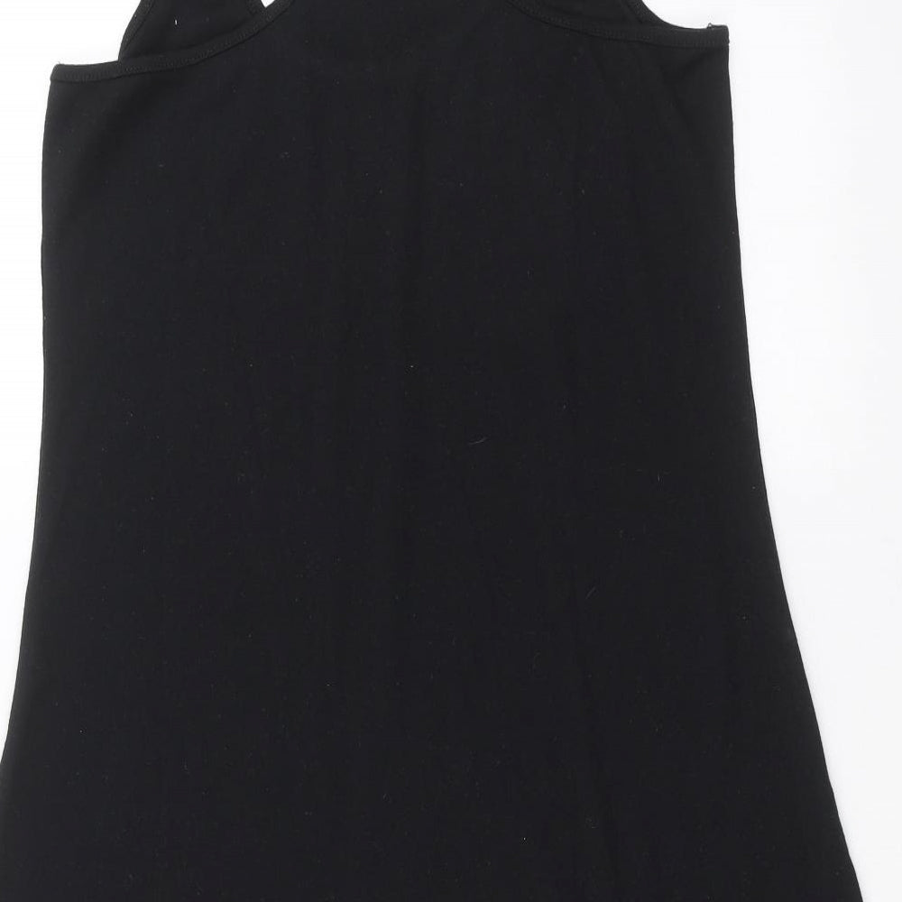 Preworn Womens Black   Tank Dress  Size L