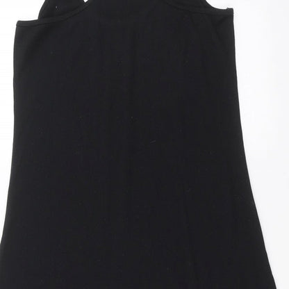 Preworn Womens Black   Tank Dress  Size L