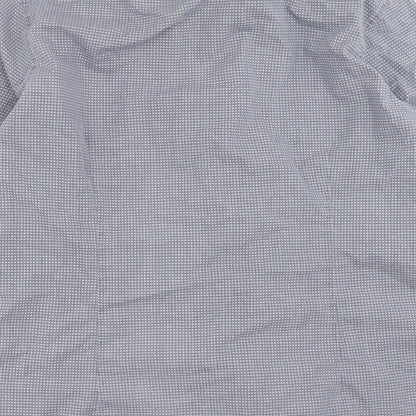 Mens UK Size 16 Debenhams Blue  Button-Up Long Sleeve Casual Shirt