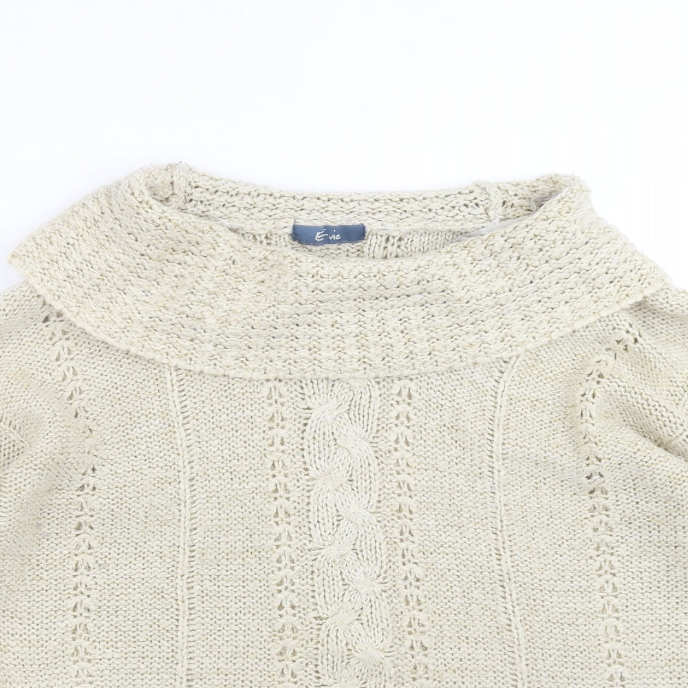 Womens UK Size 16 Evie Beige Pullover Jumper