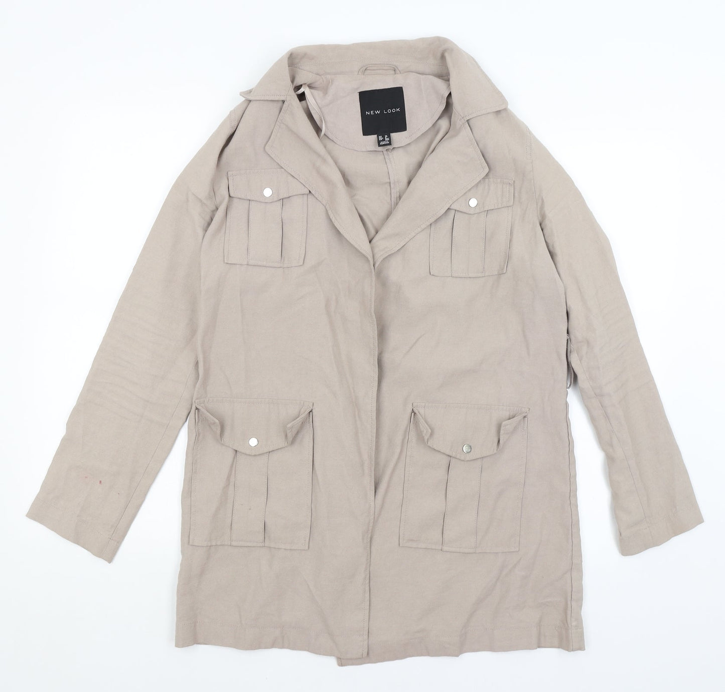New Look Womens Beige   Overcoat Coat Size 10