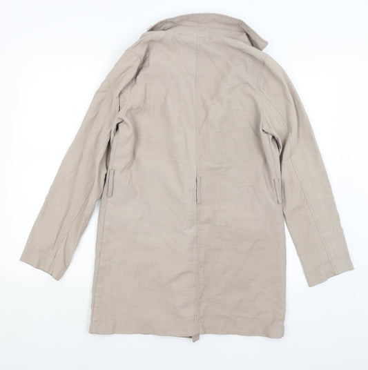 New Look Womens Beige   Overcoat Coat Size 10