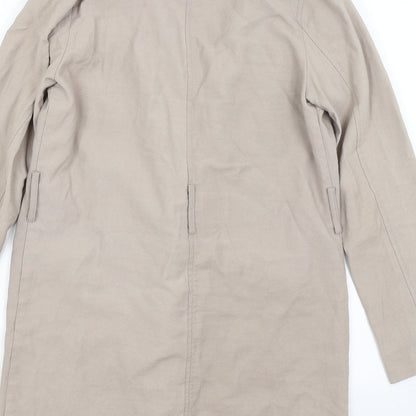 New Look Womens Beige   Overcoat Coat Size 10