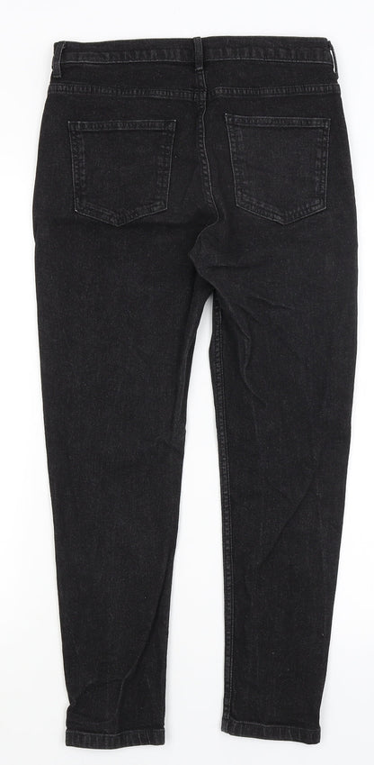 M7S Womens Black   Straight Jeans Size 10 L24 in