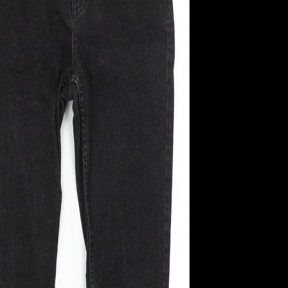 M7S Womens Black   Straight Jeans Size 10 L24 in