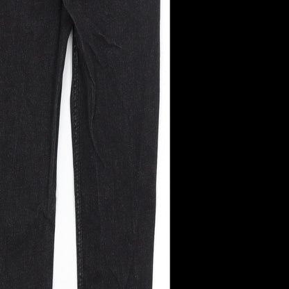 M7S Womens Black   Straight Jeans Size 10 L24 in