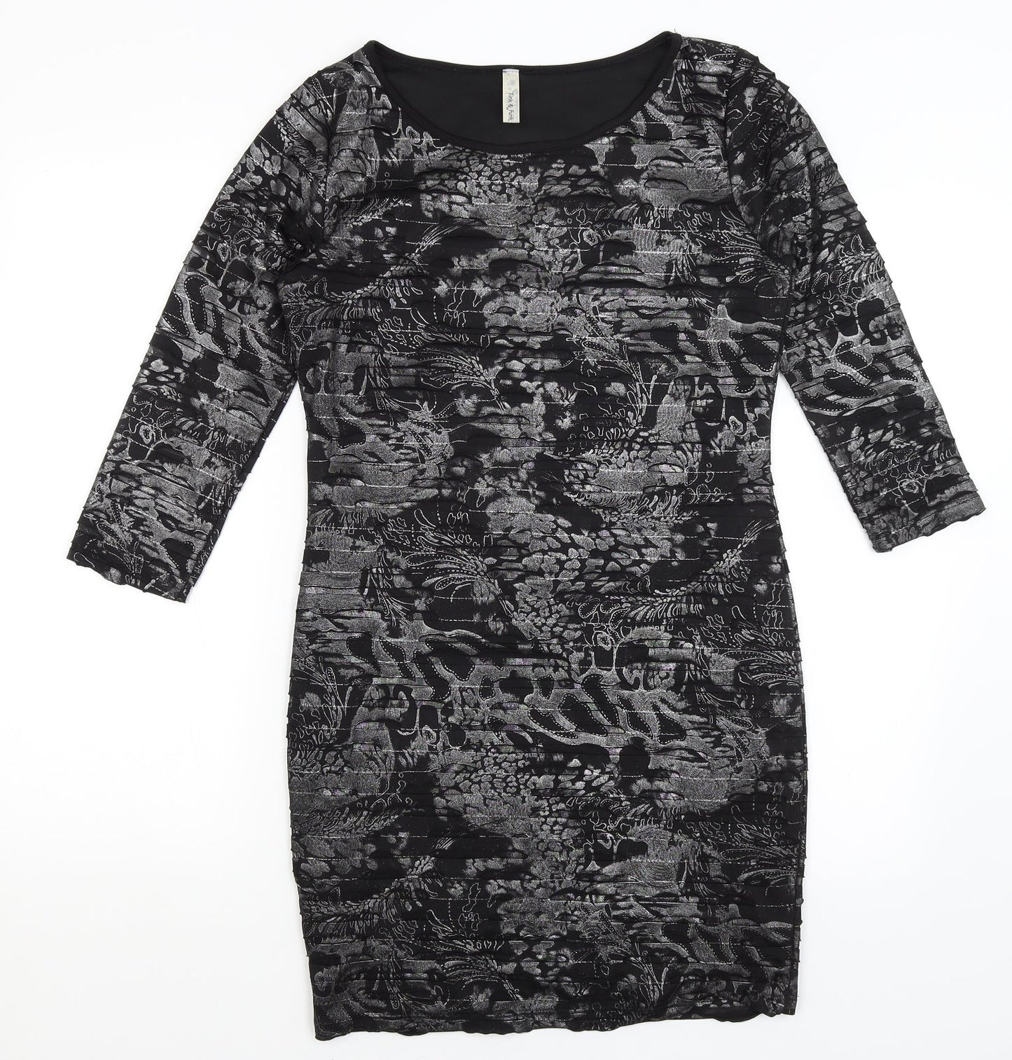 Tink & Funk Womens Black   Pencil Dress  Size M