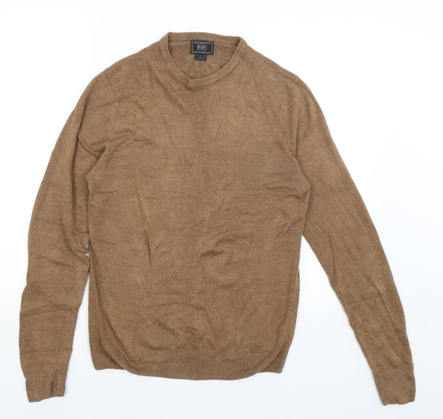 F&F Mens Brown   Pullover Jumper Size S