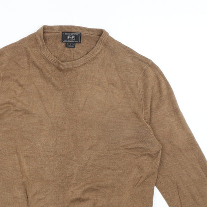 F&F Mens Brown   Pullover Jumper Size S