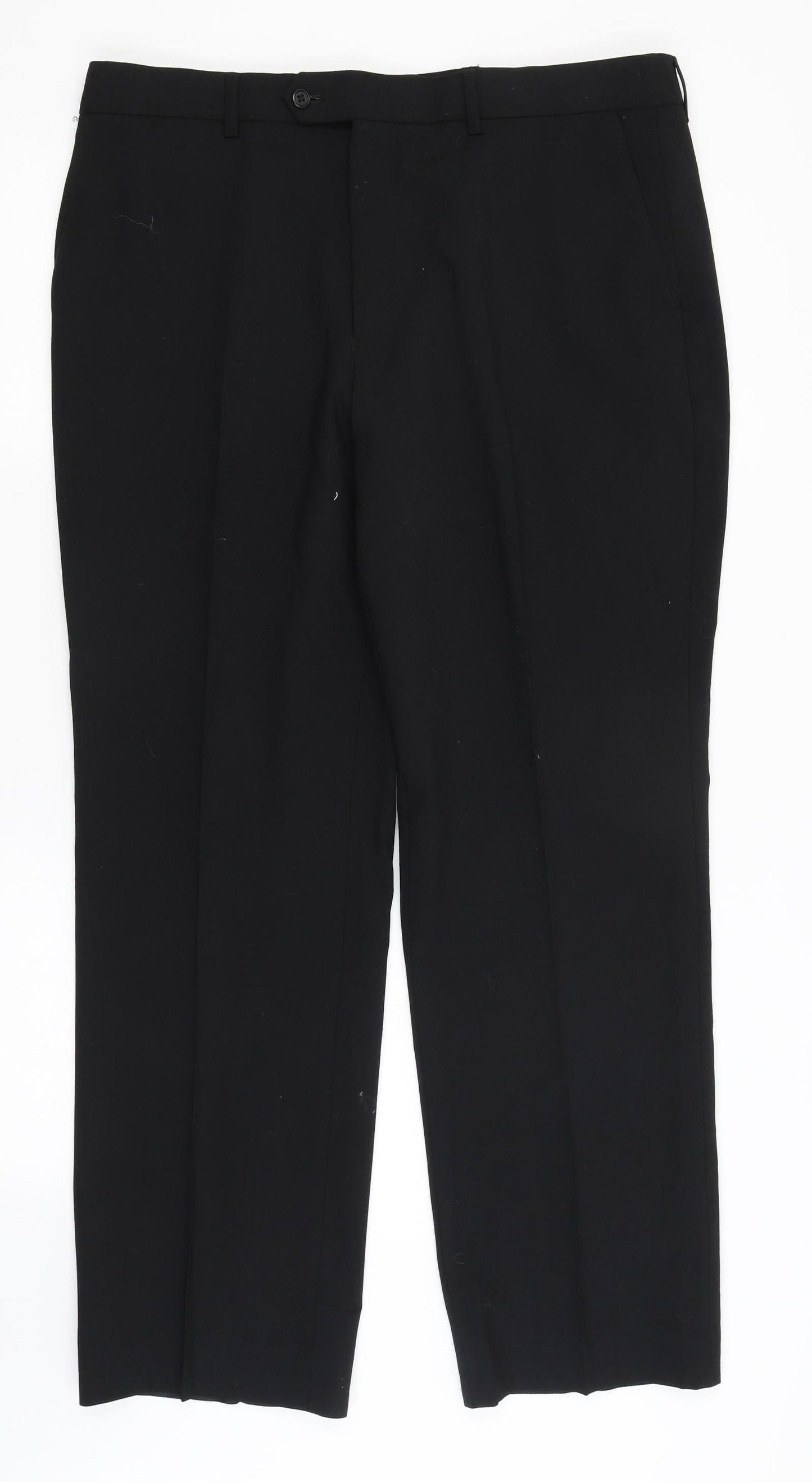 Preworn Mens Black   Trousers  Size 36 in L30 in